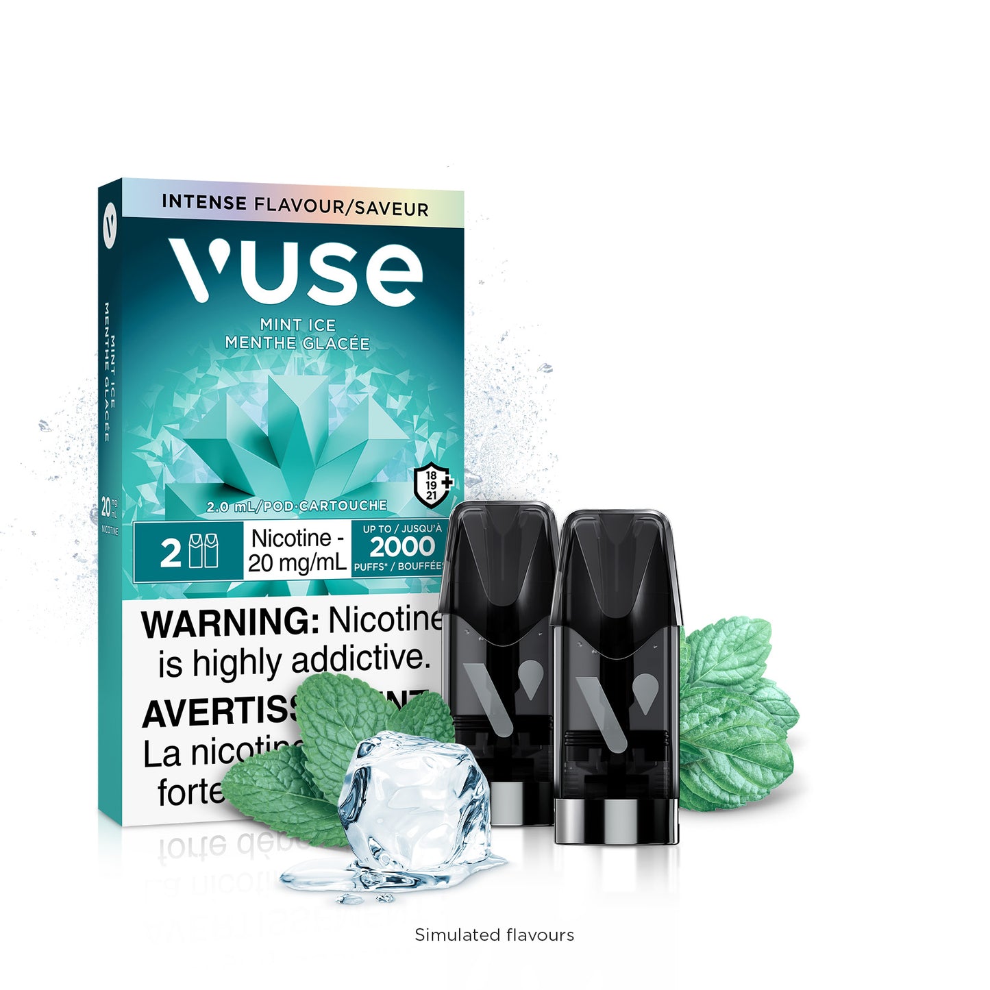 Vuse 2.0 - Capsules de remplacement pour ePod Mint Ice