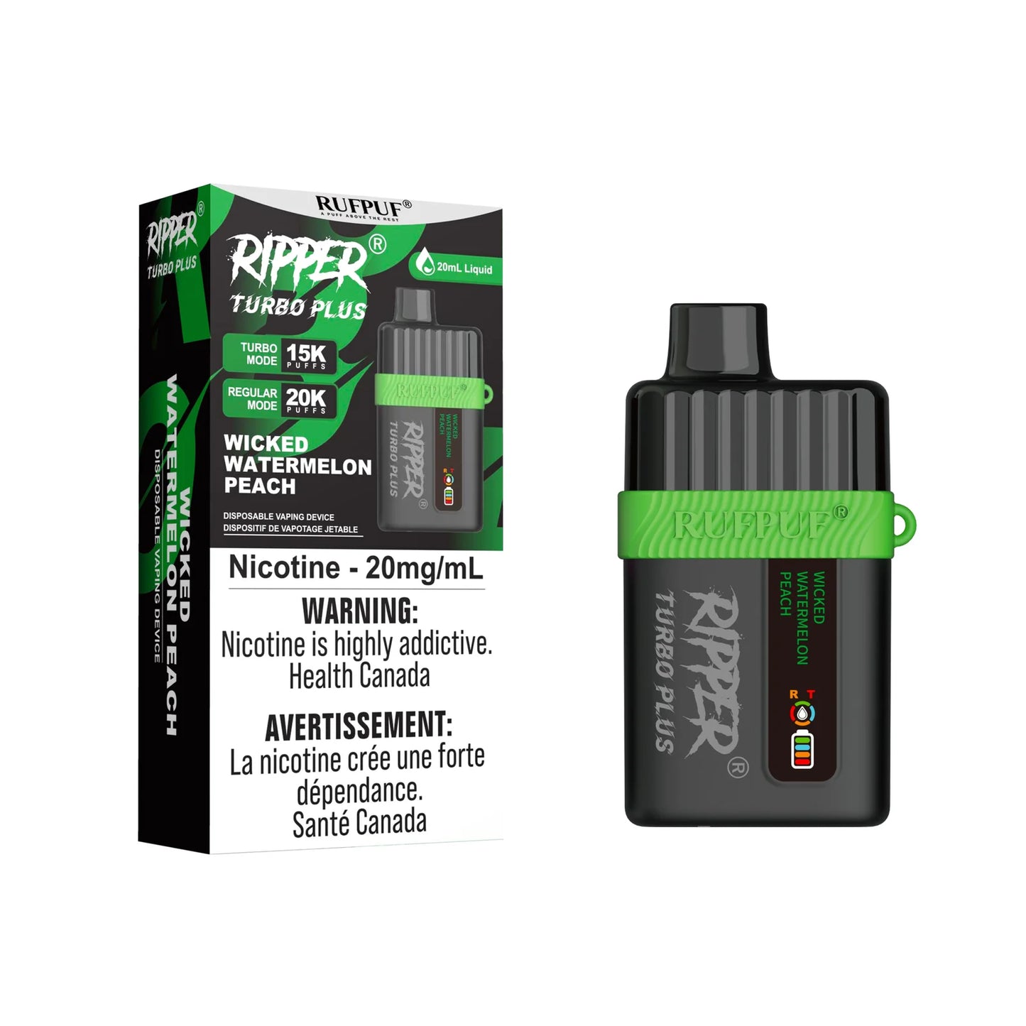 GCore Ripper Turbo PLUS 20k Puff Vape jetable 20 ml