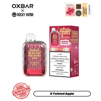 Vape jetable rechargeable OXBAR X Rocky Vapor G8000 18 ml