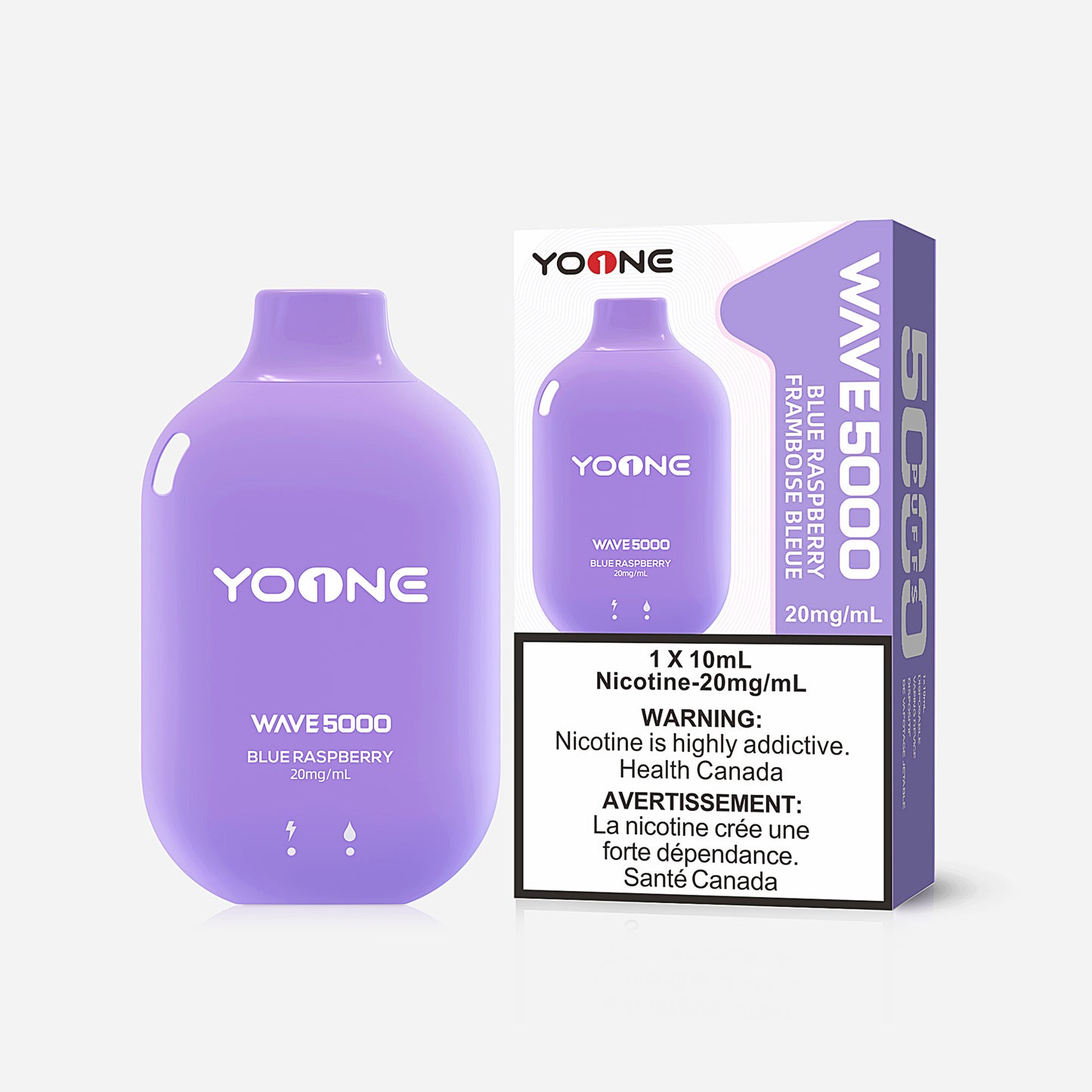 [DÉGAGEMENT] Yoone Wave 5000 Puff Vape jetable rechargeable 10 ml