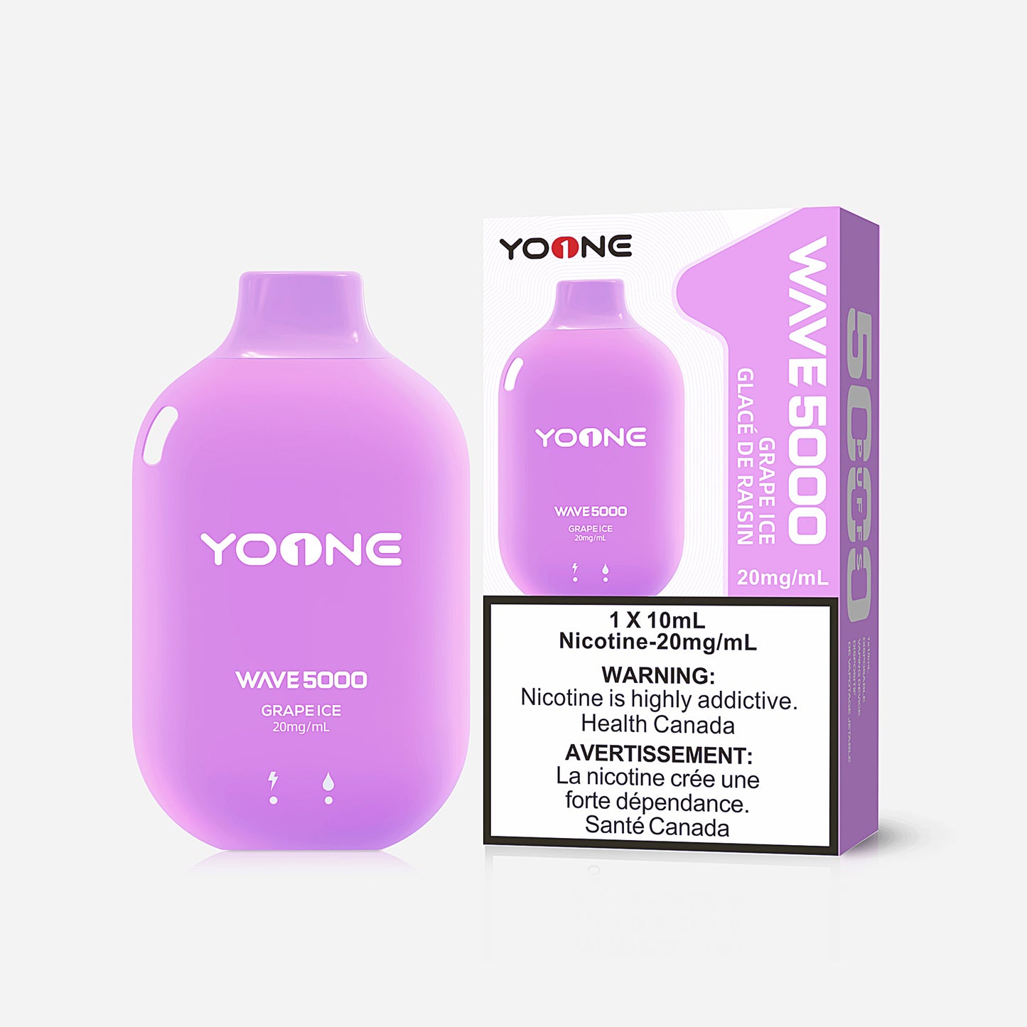 [DÉGAGEMENT] Yoone Wave 5000 Puff Vape jetable rechargeable 10 ml