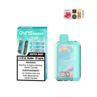 OVNS Ranger 25k Puff Rechargeable Disposable Vape 20ml Arctic Mint