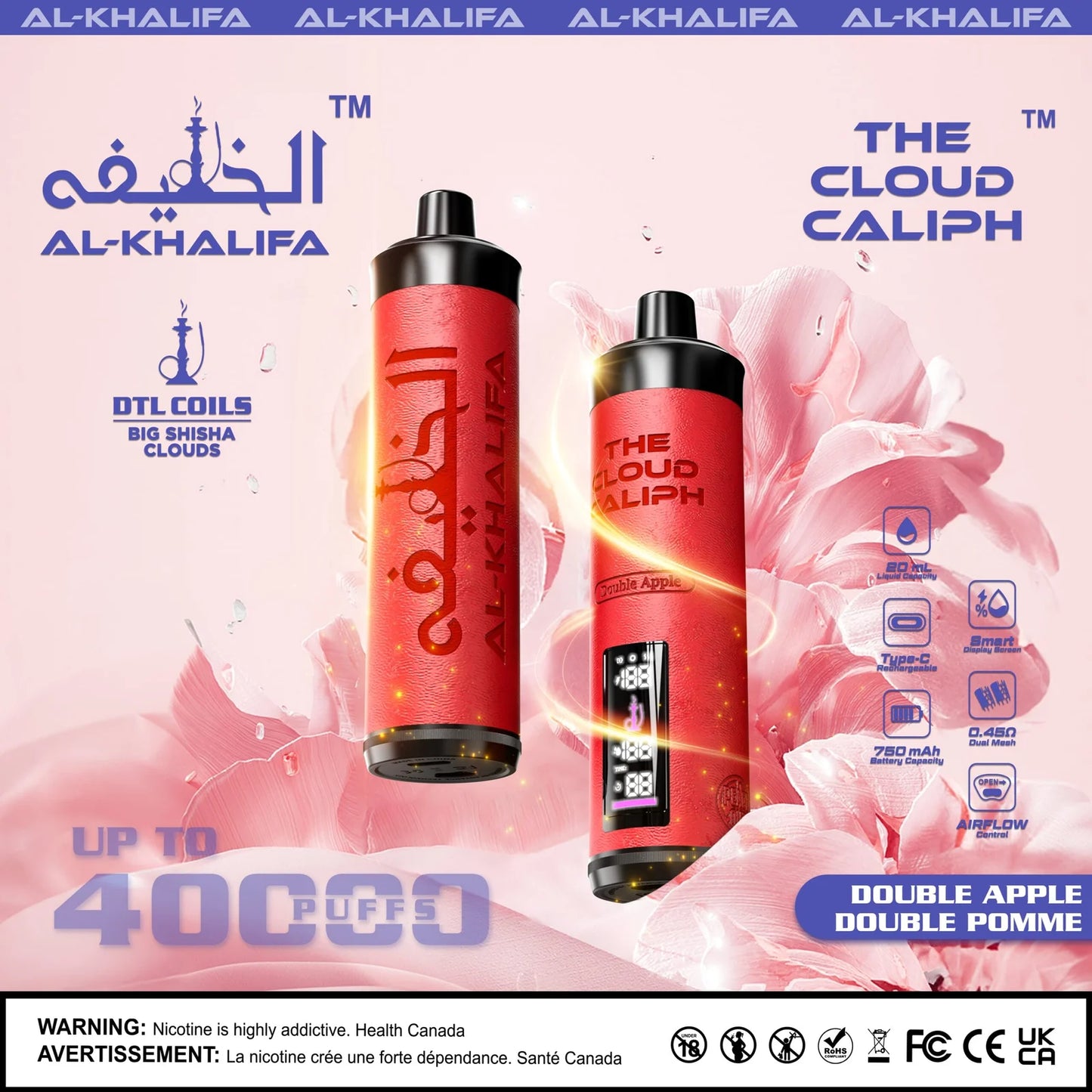 Al Khalifa - The Cloud Caliph Rechargeable Disposable Vape 20mL