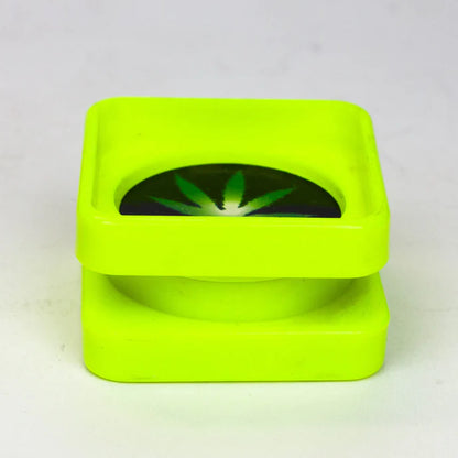 Square 2 Part Plastic Grinder