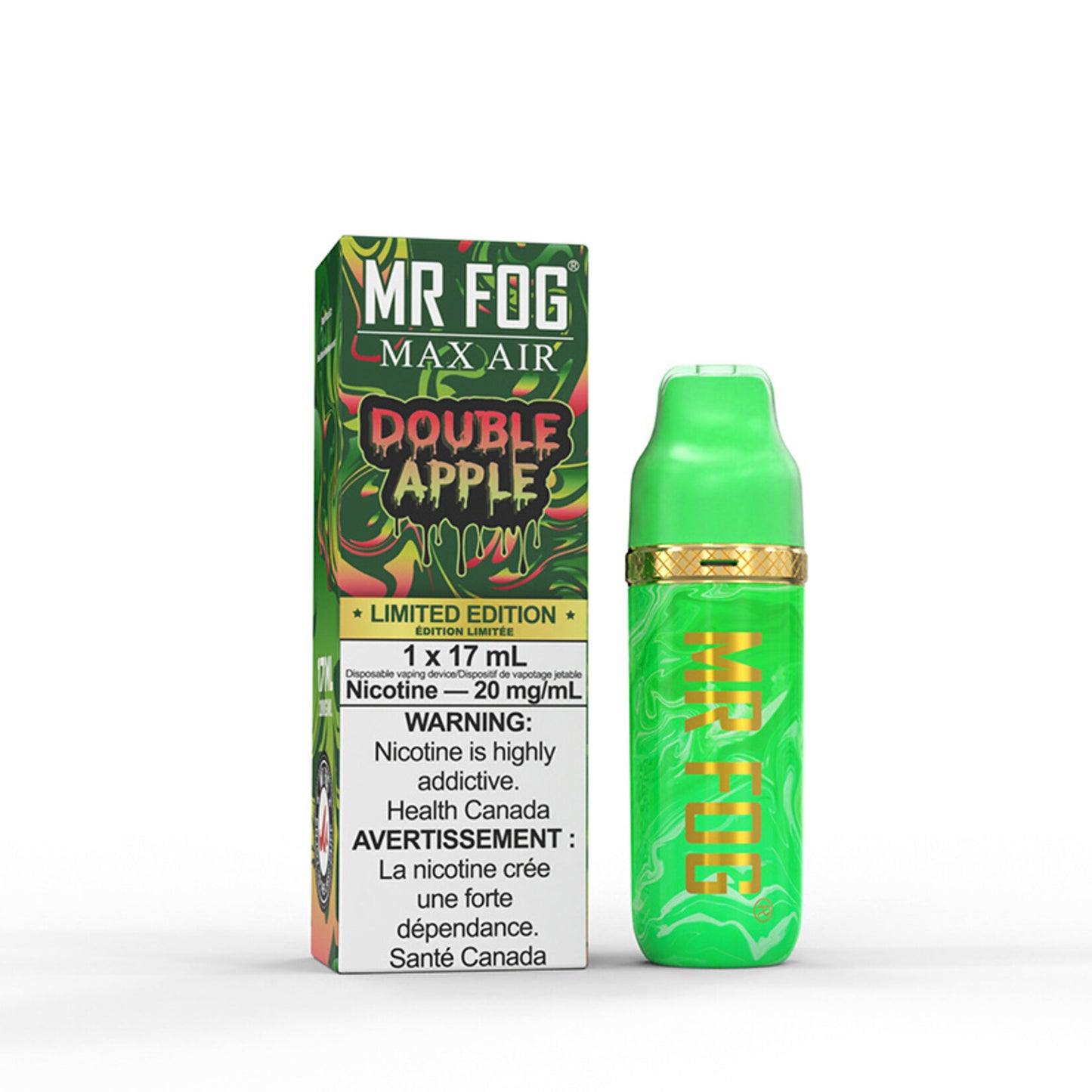 MR FOG Max Air 8500 Puffs Vape jetable rechargeable 17 ml