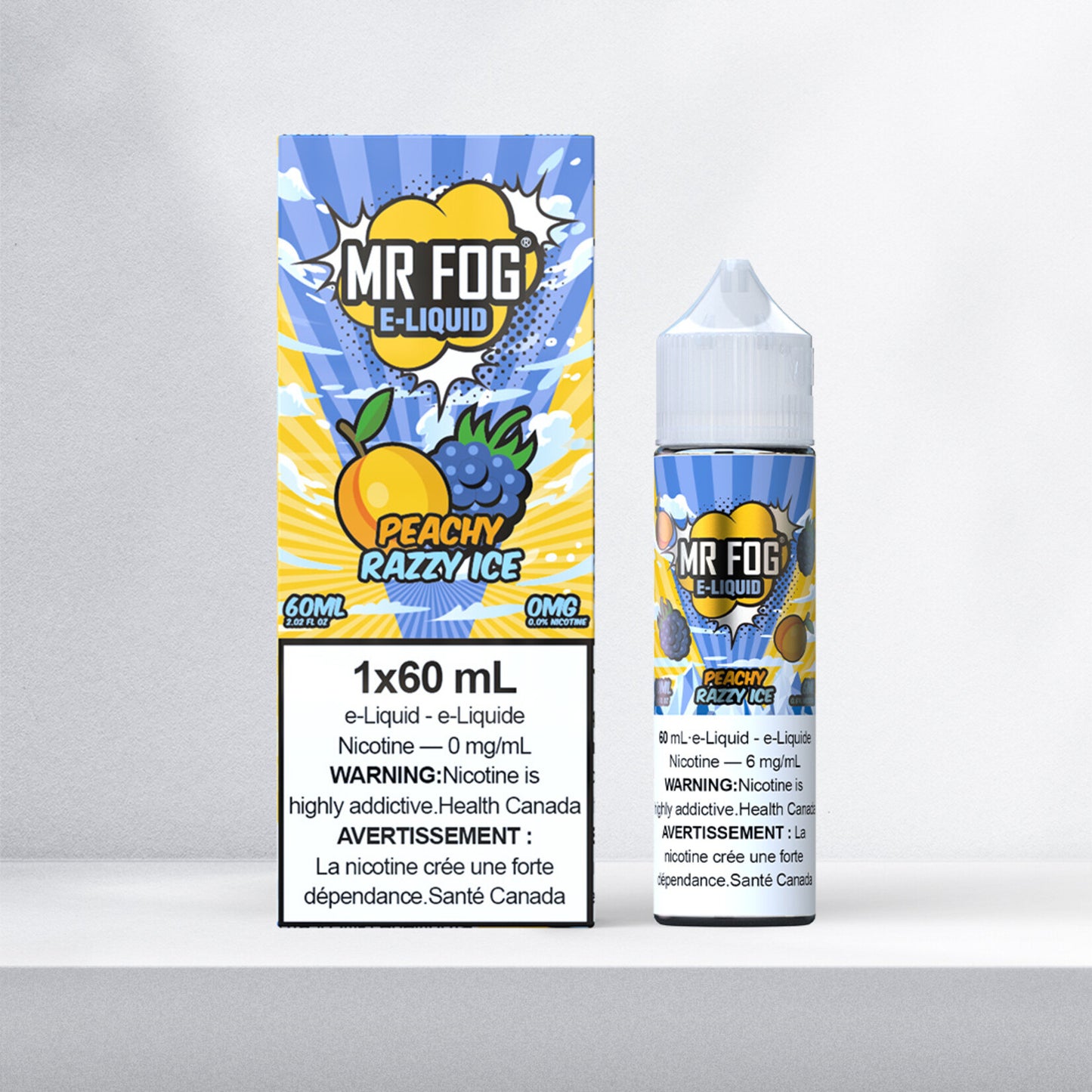 E-liquide MR FOG 60 ml - Pêche Razzy Ice