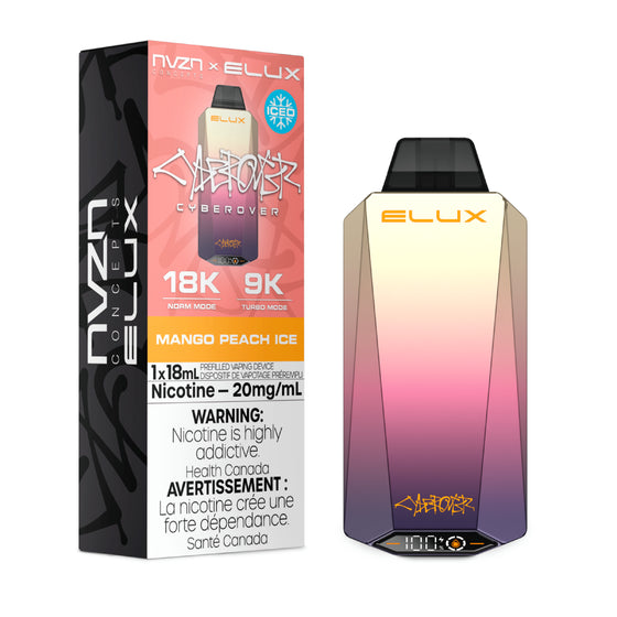 Vape jetable rechargeable NVZN Elux Cyberover 18K 18 ml