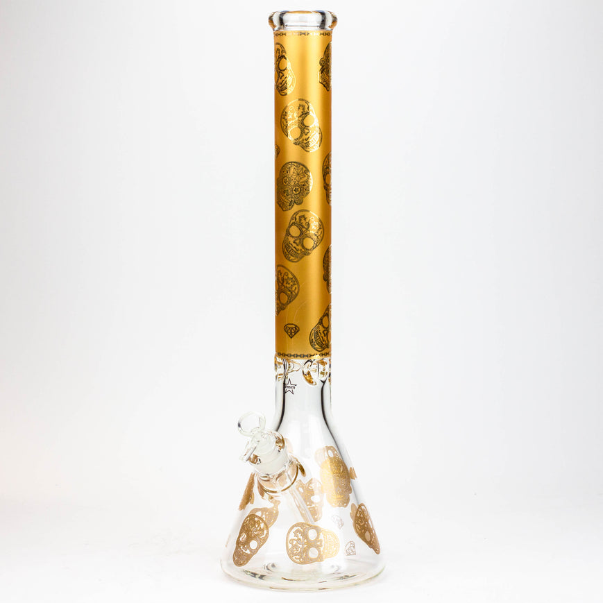 Skull Patterned 20" 9mm Glass Water Bong