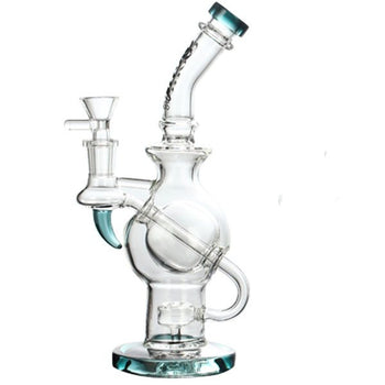 SOUL Glass 9.5" Recycler  2-in-1 Bong/Dab Rig