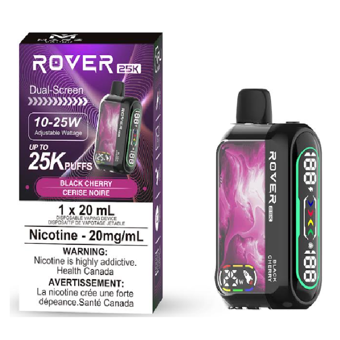 Marz Rover 25k Puff Rechargeable Disposable Vape 20ml Black Cherry