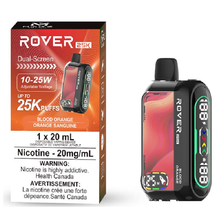 Marz Rover 25k Puff Rechargeable Disposable Vape 20ml Blood Orange