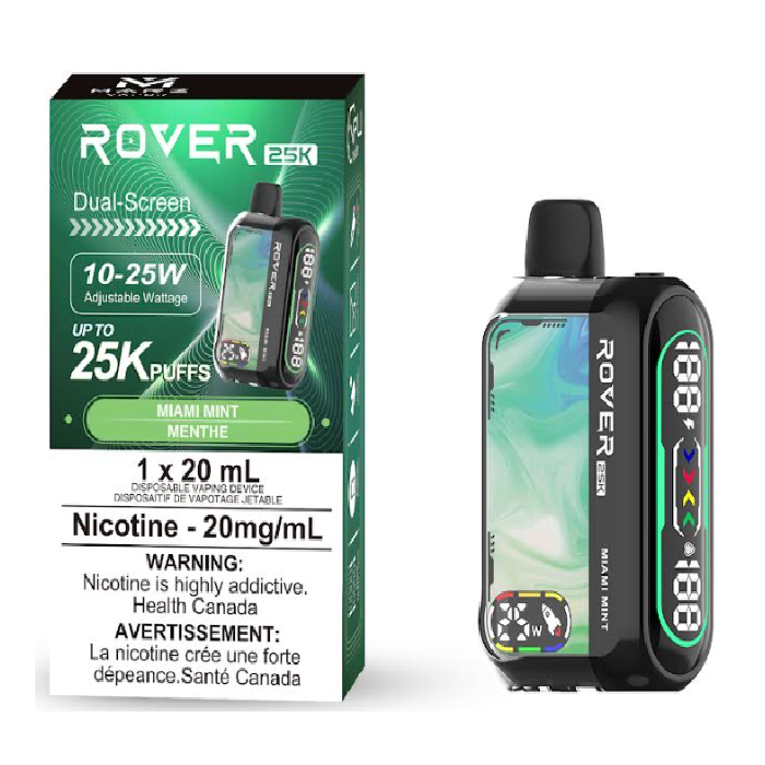 Marz Rover 25k Puff Rechargeable Disposable Vape 20ml Miami Mint