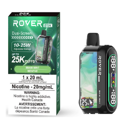 Marz Rover 25k Puff Rechargeable Disposable Vape 20ml Miami Mint