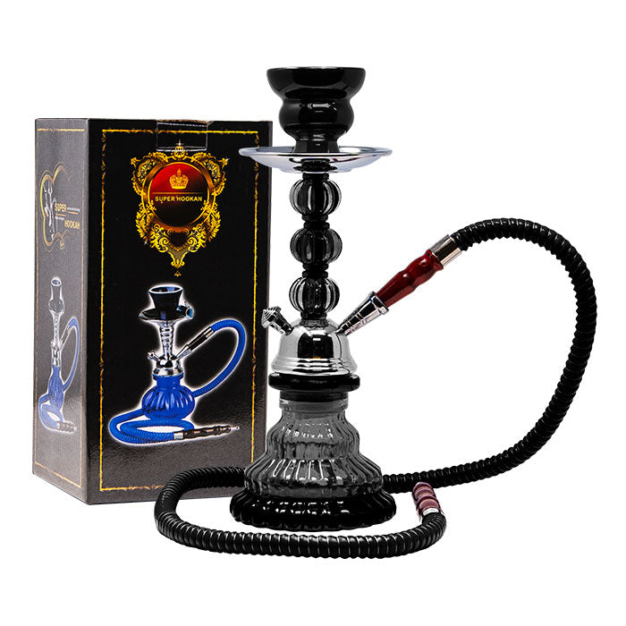 Chicha Pyramide Noire 12" en Verre