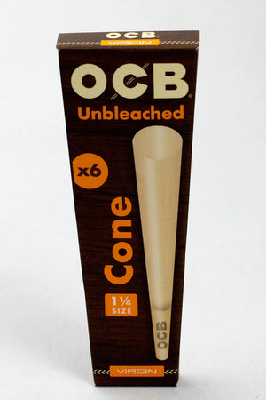 OCB Pre-rolled Cone - Virgin Unbleached Rolling Paper - 1 1/4