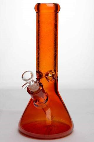 Bong à eau en verre métallique sablé 12" 7mm 