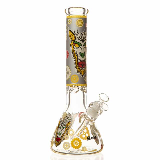 14" 9mm Wolf Beaker Bong