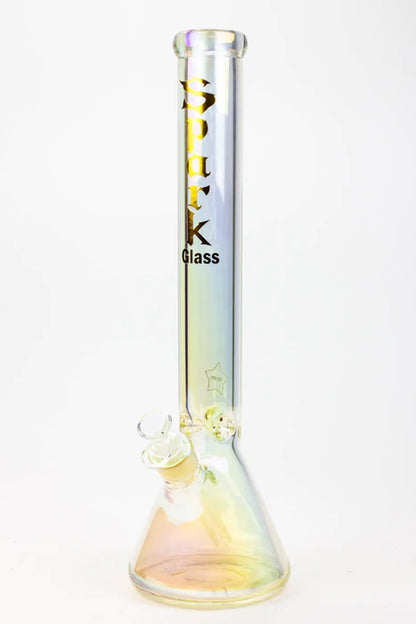 SPARK 17.5" 9 mm Electroplated Glass Beaker Bong