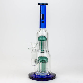 Infyniti Glass 11" Double Percolator Glass Bubbler