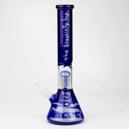 THE TRAGICALLY HIP 15.5" Blue Glass Water Bong