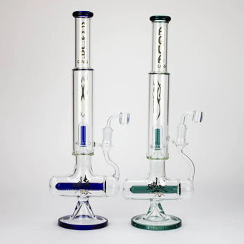 21" AQUA Glass 2-in-1 Inline diffuser glass water bong