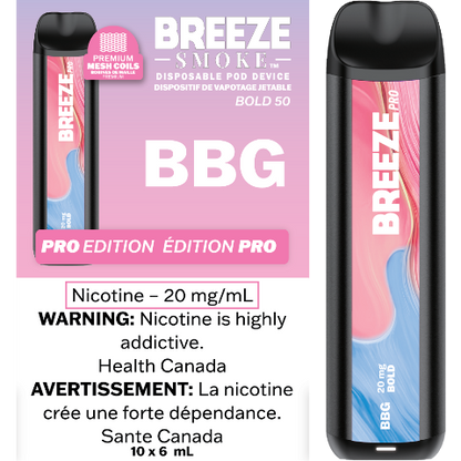 Vape jetable Breeze Pro 2000 bouffées 6 ml