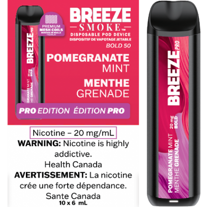 Vape jetable Breeze Pro 2000 bouffées 6 ml