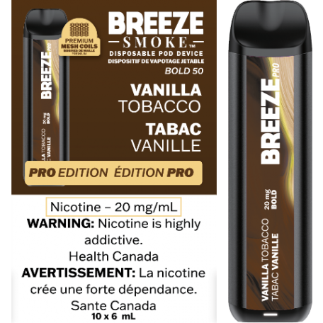 Vape jetable Breeze Pro 2000 bouffées 6 ml