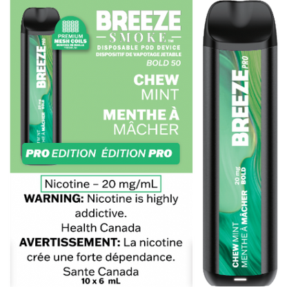 Vape jetable Breeze Pro 2000 bouffées 6 ml