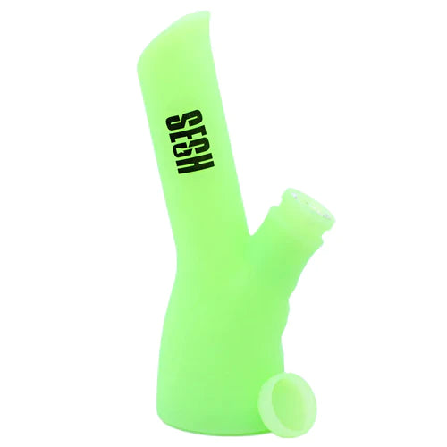 Sesh Angled Silicone 9" Glow in the Dark Bong