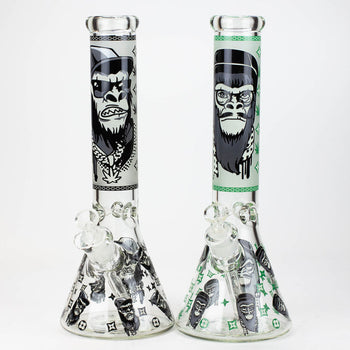 14" Gorilla Glow in the Dark Bécher Bong 7mm