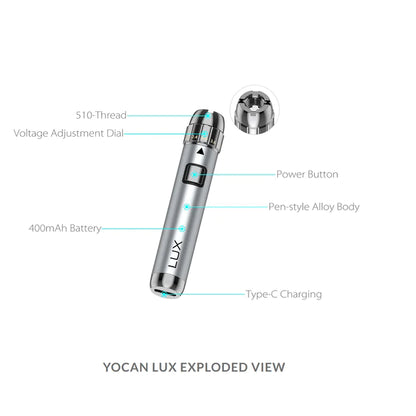 [CLEARANCE] Yocan Lux Universal Twist Battery 510