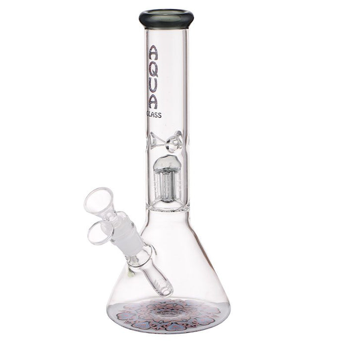 AQUA 10 ″ Bong en verre avec percolateur à 5 bras et attrape-glace