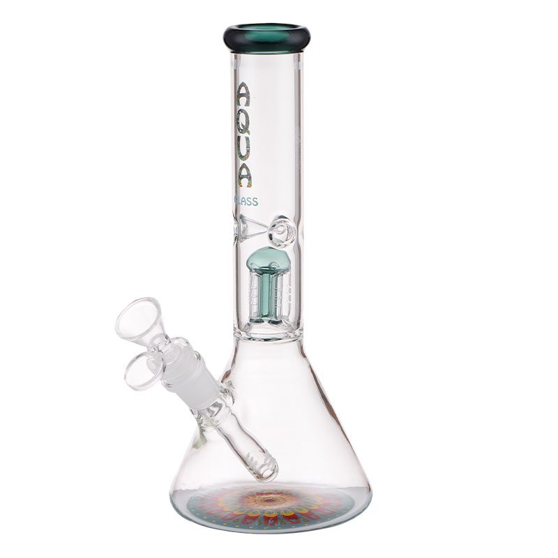 AQUA 10″ Glass Beaker Bong with 5 Arm Percolator And Ice Catcher