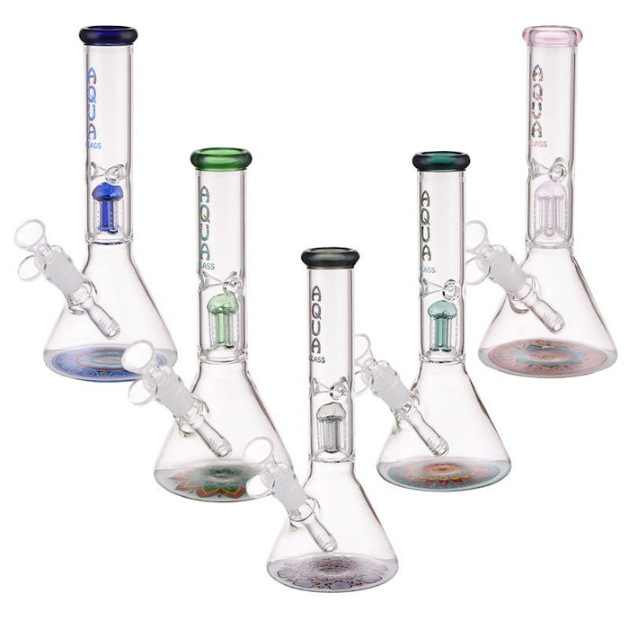 AQUA 10 ″ Bong en verre avec percolateur à 5 bras et attrape-glace