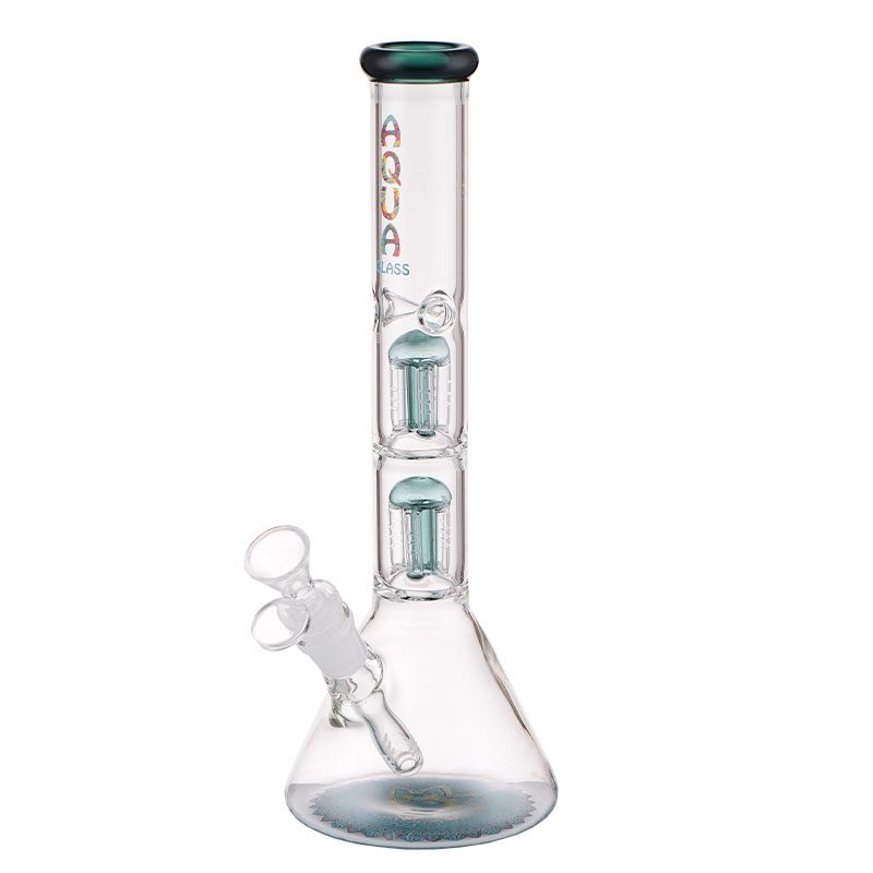 AQUA 12″ Glass Beaker Bong with 5 Arm Percolator And Ice Catcher