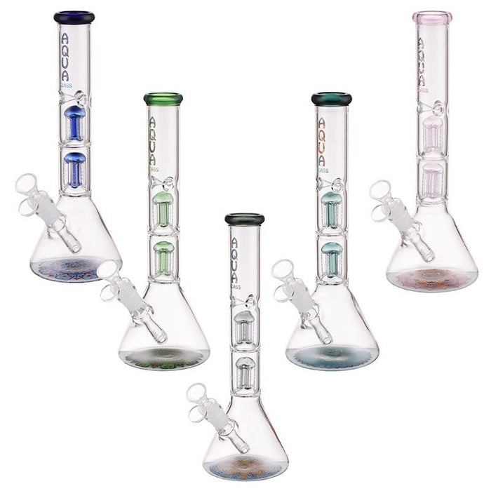 AQUA 12 ″ Bong en verre avec percolateur à 5 bras et attrape-glace