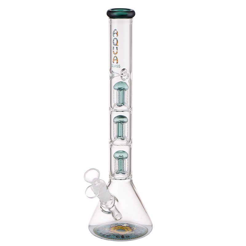 AQUA 15 ″ Bong en verre avec percolateur à 5 bras et attrape-glace