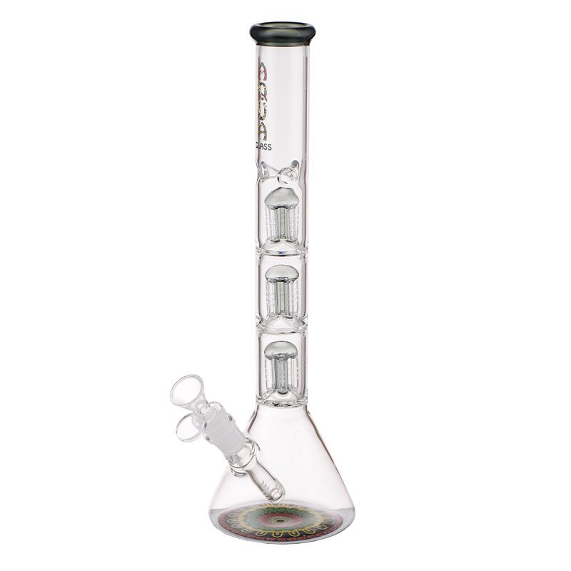 AQUA 15″ Glass Beaker Bong with 5 Arm Percolator And Ice Catcher