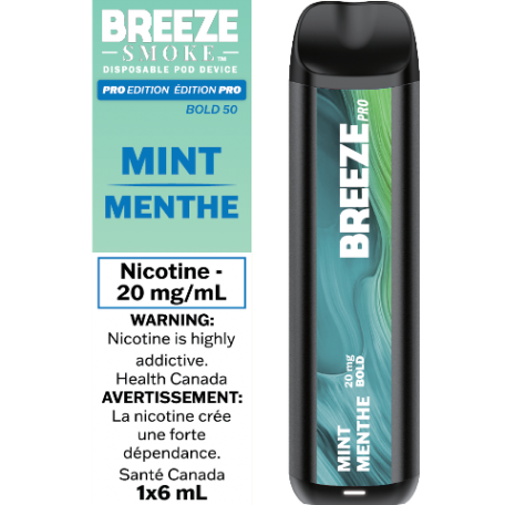 Vape jetable Breeze Pro 2000 bouffées 6 ml