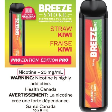 Vape jetable Breeze Pro 2000 bouffées 6 ml