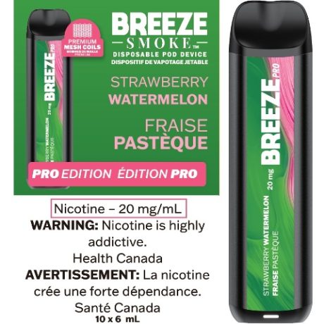 Vape jetable Breeze Pro 2000 bouffées 6 ml