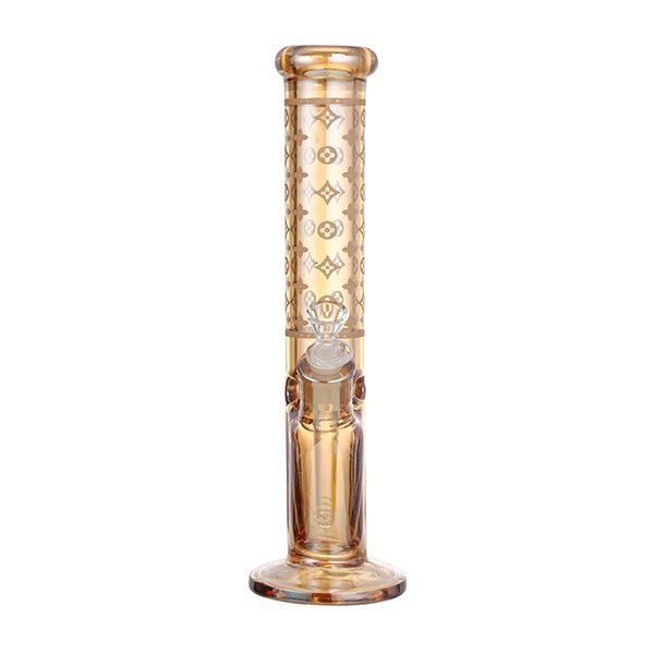 Luxury Logo 14″ 7mm Electroplated Glass Bong