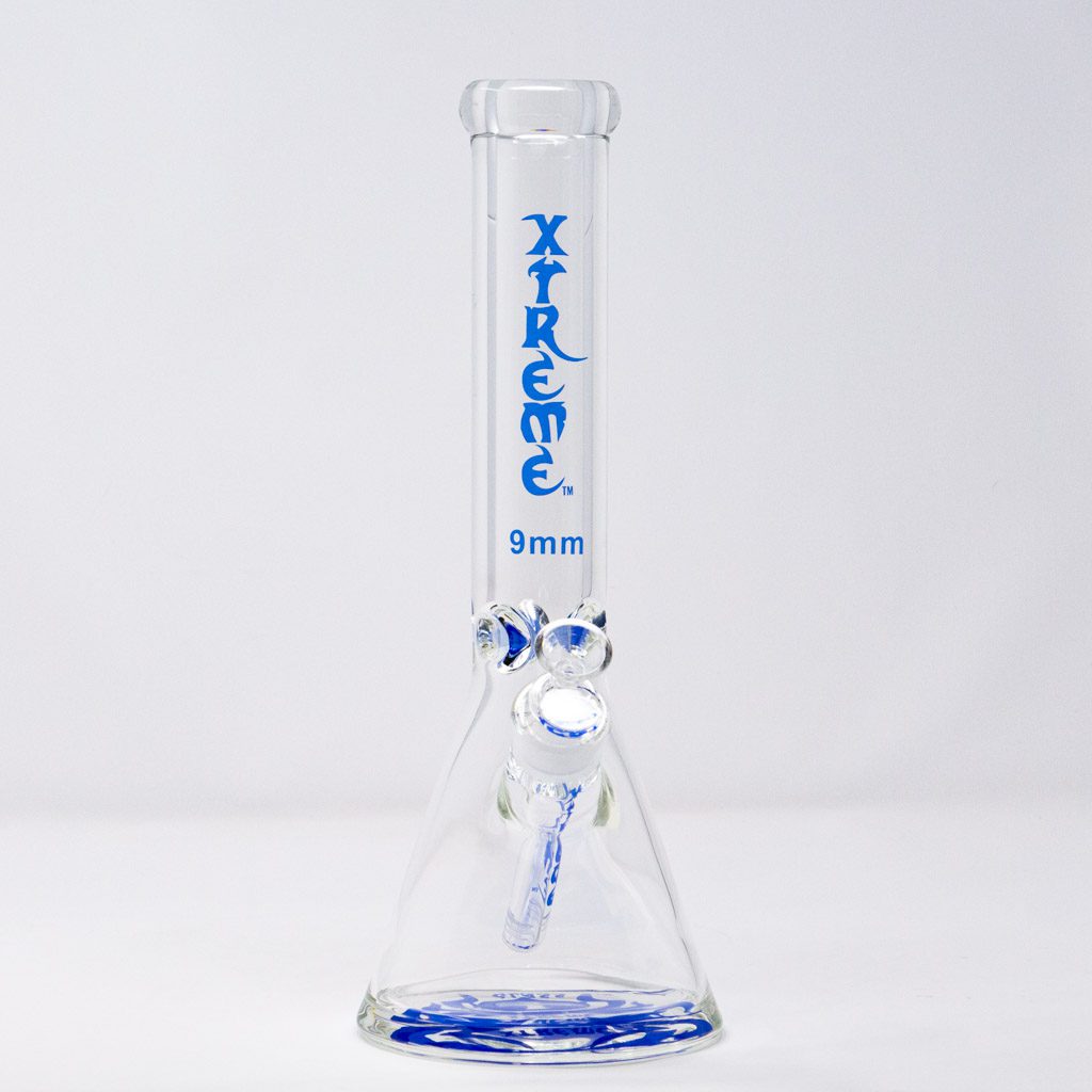 Xtreme 14″ 9mm Bong With Matching Bowl And Stem