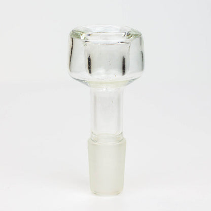 Écran intégré Double bol en verre pour joint femelle de 14 mm