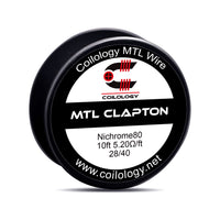 Bobine de fil Coilology NI80 MTL Clapton de 10 pieds