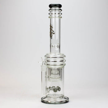 H2O 17" Glass Bong with Double Layer Honeycomb