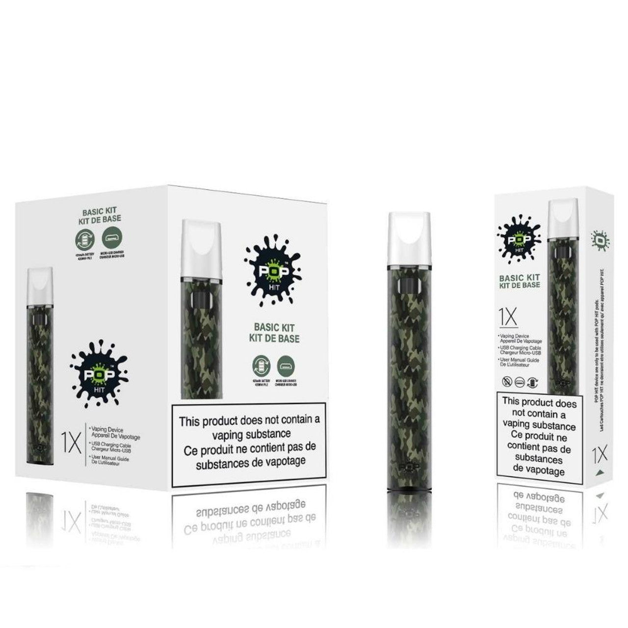 Pop Hit Device Kit - Camo Green - Vape Kit – Canvape.com