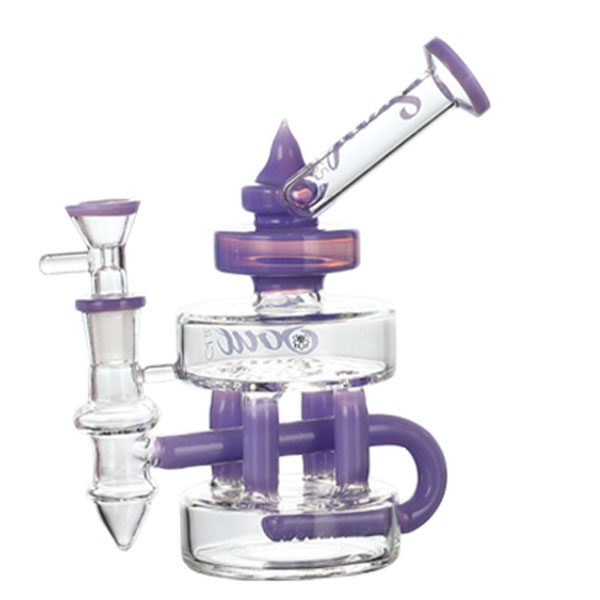 Soul Glass Recycler 7″ Bong / Dab Rig avec Quartz Banger 4mm