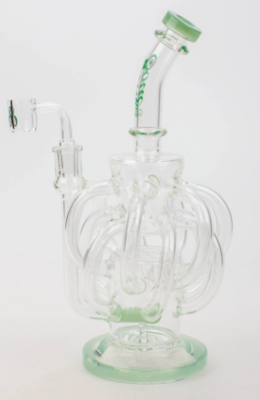 Soul Glass Recycler 10″ Bong / Dab Rig avec Quartz Banger 4mm